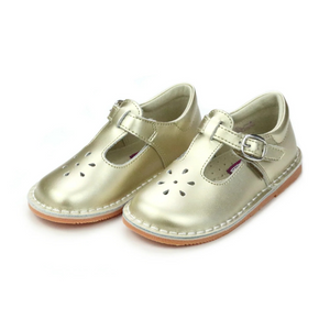 Girls Joy Mary Jane Shoe in Gold