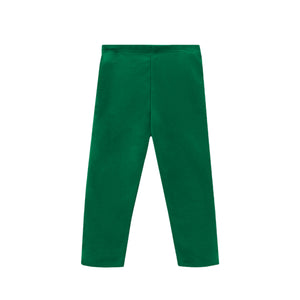 These Girls Addison Leggings in Green by Zuccini Kids are a versatile essential for every girl's wardrobe. Crafted for comfort and style, they effortlessly complement any casual outfit. The soft, stretchy fabric ensures all-day ease, making them perfect for playdates, school, or relaxed weekends.&nbsp;