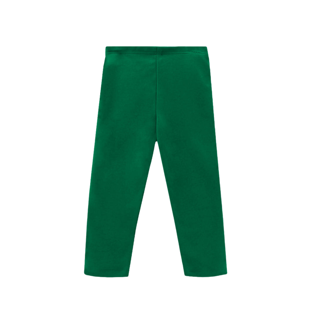 These Girls Addison Leggings in Green by Zuccini Kids are a versatile essential for every girl's wardrobe. Crafted for comfort and style, they effortlessly complement any casual outfit. The soft, stretchy fabric ensures all-day ease, making them perfect for playdates, school, or relaxed weekends. 
