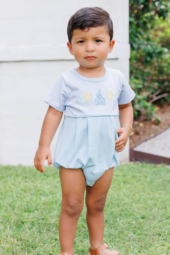 Dress your little one in enchantment with the Infant Boys Magical Bubble from Trotter Street Kids. This charming ensemble includes a soft, short sleeve bubble with embroidered Disney favorites. This bubble brings a touch of magic to every adventure!