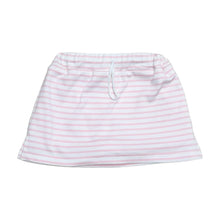 Load image into Gallery viewer, Introducing the Miley Skort, a must-have for any toddler girl&#39;s wardrobe. With a soft knit material, comfortable drawstring, and shorts underneath, it&#39;s perfect for playtime or any occasion. Available in 2 colors and pairs perfectly with the Girl&#39;s Polo Knit Top for a classic and put-together look.
