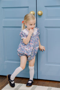 We adore this sophisticated dress in our all-new Prairie cottage-inspired print.&nbsp;Jovial and very classic! Big sister dress match available!

Matching girl dress
Model is wearing 24m
Wash on cold
Pair with our white or pink knit sweater