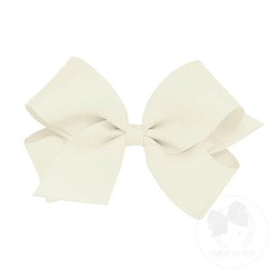 Antique White Grosgrain Bow