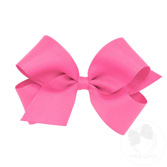 Hot Pink Grosgrain Bow