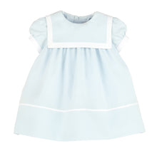 Load image into Gallery viewer, This Sophie &amp; Lucas Classic Poplin Dress is perfect for special occasions and photos. Made with soft poplin fabric, it offers a classic and comfortable fit for your little one!
