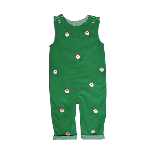 Dress your little one in timeless holiday charm with the Infant Boys Ashton Santa Longall from Zuccini Kids. Crafted from soft green corduroy, this cozy longall features a delightful embroidered Santa's that brings festive spirit to every occasion. Perfect for holiday photos and family gatherings, it combines comfort and classic style to keep your baby looking adorable all season long. 