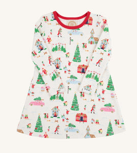 Make The Season Bright Polly Play Dress from The Beaufort Bonnet Company. Playful Christmas print in everyone's favorite Polly Dress.&nbsp;