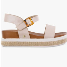 Load image into Gallery viewer, Experience effortless style with MIA Girls Jenise Sandal in Champagne. These beautiful and stylish sandals are perfect for girls and tweens, and pair perfectly with our classic dresses and outfits. Add a touch of elegance and charm to any outfit with these must-have sandals!
