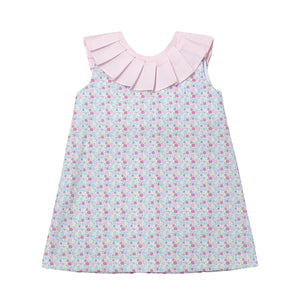 Introduce your little one to spring fashion with our Spring Floral Cassie Dress! Featuring a charming floral print and a delicate pleat-folded collar with a sweet pink back bow, this dress is the perfect blend of classic and adorable. Dress them up for any occasion with this lovely piece from Zuccini Kids.