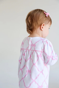 Long Sleeve Penny's Playsuit in Belle Meade Bow