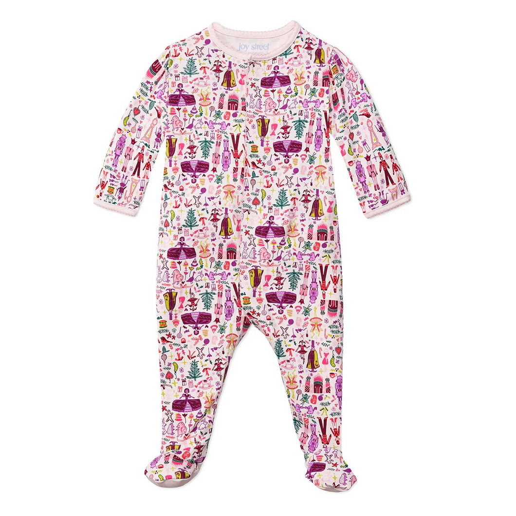 Explore our Nutcracker Christmas print dress and transport to a world of Yuletide fantasy filled with sugar plum ferries, battling mice, Mother Ginger, Uncle Drosselmeyer, Claira and her Nutcracker Prince! This print will bring nostalgic memories of Christmases past and inspire bedtime stories and sweet dreams of sugar plums and Christmas tidings all season long.