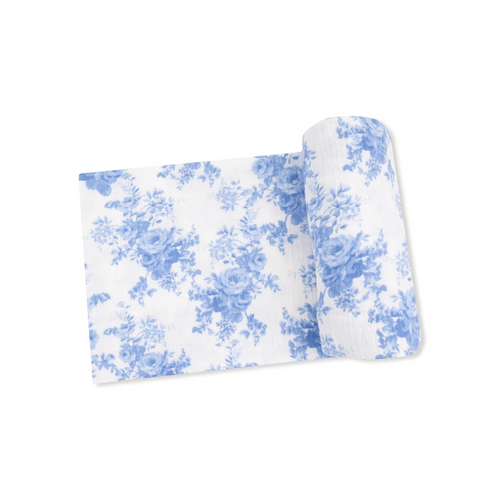 Wrap your little one in pure comfort with the Dream Cottage Floral Blue Muslin Swaddle Blanket! Made from lightweight, breathable organic cotton muslin, this generously sized 47x47” blanket is perfect for swaddling, cuddling, tummy time, or even as a stroller cover. Soft, versatile, and oh-so-cozy—this is a must-have for every baby!

From naptime to playtime, this organic cotton muslin swaddle is the perfect blend of softness and functionality!