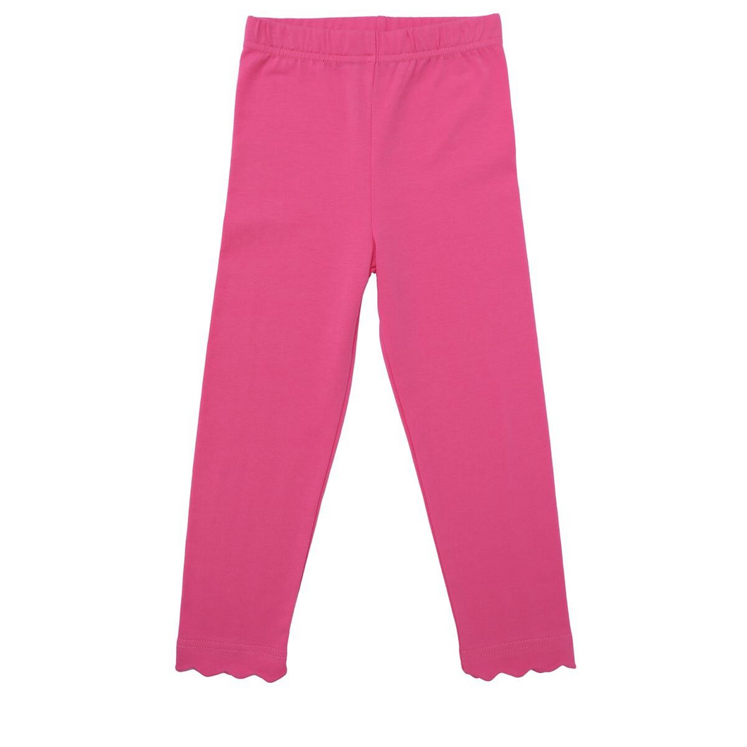 Get your little one dressed up in style with these bright pink Scallop Leggings from Trotter Street! Perfect for toddler girls, these leggings feature a unique scallop design and are available in a variety of colors. They are perfect for adding a fun pop of color to any outfit and will keep your little fashionista comfortable all day long.