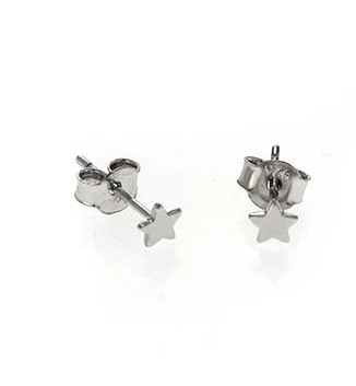 Indulge in the starry charm of Little Dipper Silver Studs from Anuja Tolia Jewelry. These beautiful sterling silver studs with 22 karat plating feature tiny solid star designs, making them perfect for all ages and any ear piercing. Embrace adorable style with a touch of elegance.