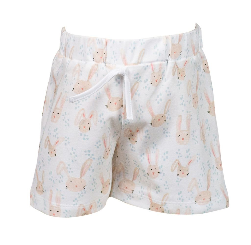 Discover the comfort and style of Hoppy Shorts by The Proper Peony. These 100% Pima Cotton shorts feature a playful bunny print, soft material, and a pull on style for easy wear. Indulge in the perfect Easter outfit that exudes comfort and cuteness. Match the shorts with the white polo from The Proper Peony for a pulled together look!

Siblings match available in Dress, Bloomer Set, and Bubble. 