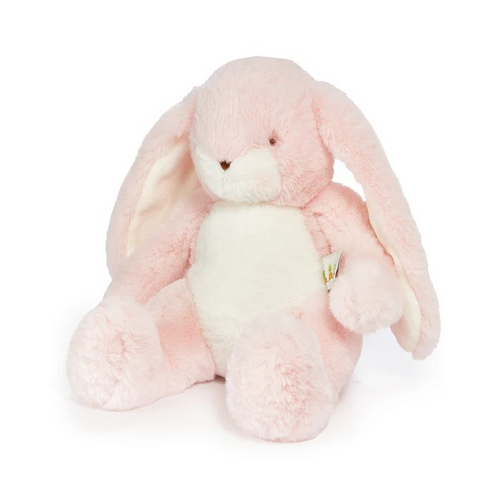 Little Nibble loves BIG hugs. Hand embroidered face, pink cheeks, and big fluffy tail this stuffed bunny friend is made to be loved.

This bunny has luscious baby pink and warm white fur and velour lined ears perfect for personalizing. This is sure to be a favorite bunny for wee ones and adults alike with its heirloom quality and timeless appeal

12