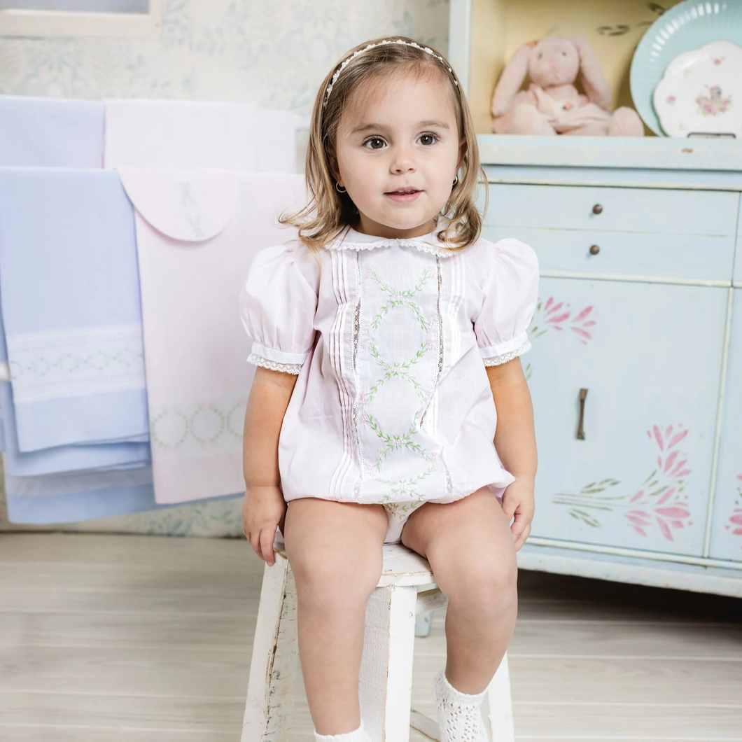 Girls Vintage Bloom Romper