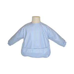From mealtime to playtime, our&nbsp;Perfect Large&nbsp;Smock&nbsp;protects your little one's clothing without having to worry about the mess. Designed with long sleeves, comfortable elastic cuffs that prevents food from seeping in, and a snap closure in the back for easy on and off. The front pocket catches any dropped food or drink and is a perfect place to hold supplies for any creative activity. The material is so soft that you can gently use to wipe their faces and won't harm their delicate skin. Easy t