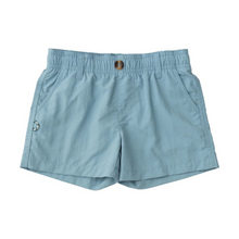 Load image into Gallery viewer, These Boy&#39;s Outrigger Performance Shorts in Light Blue are perfect for any active young boy. Made with high-quality performance material, these khaki shorts provide both comfort and durability. Whether he&#39;s playing sports or just hanging out with friends, these shorts will keep up with his busy lifestyle.
