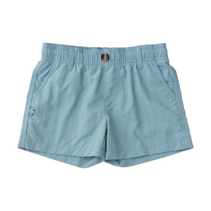 These Boy's Outrigger Performance Shorts in Light Blue are perfect for any active young boy. Made with high-quality performance material, these khaki shorts provide both comfort and durability. Whether he's playing sports or just hanging out with friends, these shorts will keep up with his busy lifestyle.