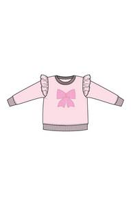The Pretty Bows Ruffle Sweatshirt with Bow Applique from Angel Dear pairs beautifully with the Pretty Bows Tutu Skirt, creating an enchanting outfit perfect for twirling toddlers and little girls. Soft, comfortable, and charmingly detailed, this sweatshirt adds a touch of sweetness and style that’s ideal for playdates or special occasions. Dress your child in this delightful set for a look that’s both cute and cozy.