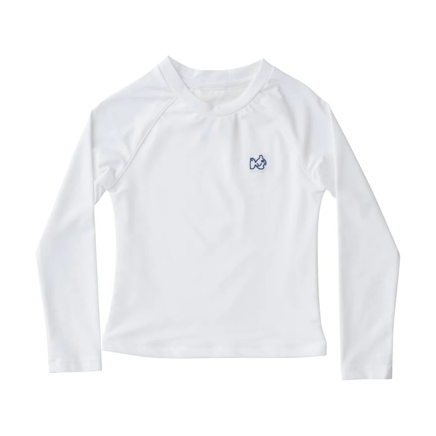 PRODOH Boys' Long-Sleeve Rashguard Swim Shirt in Solid Bright White is a must for any youth spending time at the pool or beach. Our lined rash guards are anti pill, anti chafe, durable, form fitting and UV protective for kids who want to surf and boogie board til dusk. Rashguards coordinate with swim trunks! Share your captured #PRODOHmoments with us on Instagram @prodohkids.

UPF 50+ 82% Nylon 18% Spandex Swim Fabric
Fully Lined Bodice
Comfort Stretch Slim Fit
Machine Washable
Designed in USA and Imported
