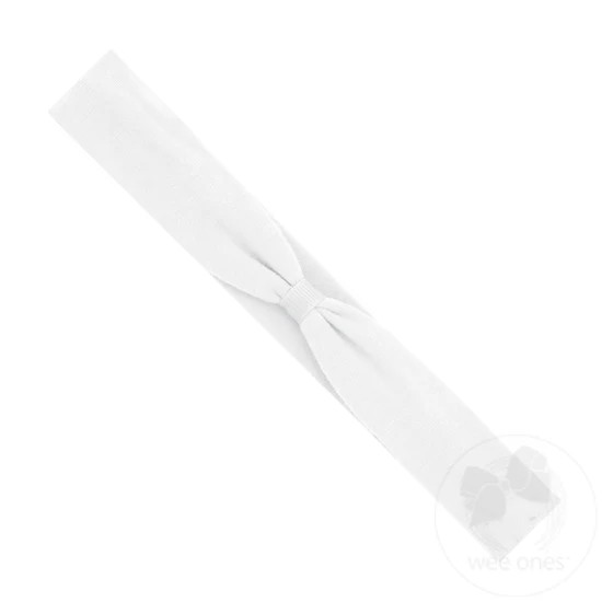 Add-a-Bow Cotton Jersey Baby Girls Hair Wrap