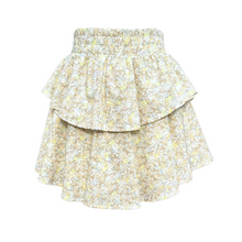 Load image into Gallery viewer, The Parker Shirt in Icy Floral offers a fresh, delicate print that perfectly complements the tiered floral Pleat skirt. Designed for tween girls, this shirt pairs effortlessly with the Livvy Sweatshirt, creating a stylish, coordinated outfit that’s both comfortable and charming. Elevate her wardrobe with this versatile piece that blends sweetness and ease for any occasion.
