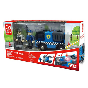 Bring excitement and action to playtime with the Police Car with Siren, ideal for kids ages 3 and up. This interactive set features flashing lights and a loud siren that activate when you press the button on the roof, signaling a thrilling chase. The mobile jail cell opens to capture the thief, encouraging imaginative role-play and storytelling. This engaging toy helps develop creativity while providing endless fun. Perfect for little heroes ready to keep the neighborhood safe!