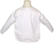 Load image into Gallery viewer, From mealtime to playtime, our&nbsp;Perfect Large&nbsp;Smock&nbsp;protects your little one&#39;s clothing without having to worry about the mess. Designed with long sleeves, comfortable elastic cuffs that prevents food from seeping in, and a snap closure in the back for easy on and off. The front pocket catches any dropped food or drink and is a perfect place to hold supplies for any creative activity. The material is so soft that you can gently use to wipe their faces and won&#39;t harm their delicate skin. Easy t
