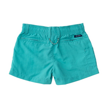 Load image into Gallery viewer, Youth anglers, grab a pair of these Jaded green boy&#39;s outrigger shorts. These are our shortest shorts. PRODOH Outrigger Performance Shorts are our boys&#39; pull-on style fishing and everyday shorts, made with UPF 50 durable, ripstop fabric. Our goal is that these shorts last several seasons so you&#39;ll be able to pass down to others...keeping your outdoor traditions alive.

UPF 50+ 100% Nylon Ripstop Fabric
Pill Resistant
Pull on Short with Faux Fly
Elastic Waistband/interior drawcord for all sizes
Mesh Side Sea
