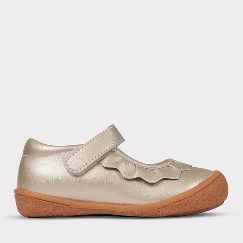 The Amina Leather is the perfect blend of style and quality for your little girl! Now available in premium leather, these shoes are as durable as they are adorable. Delicate ruffles add a charming touch, while the easy hook and loop closure makes them a breeze to slip on and secure. Designed for all-day comfort with a touch of elegance, Amina Leather is ready for any occasion, from playground fun to special outings. Give her the perfect pair that’s made to last—and made to love!

• Real Leather Upper
• Brea