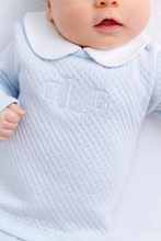 Load image into Gallery viewer, If you were looking for an excuse to hold your sweet baby a little closer, our Hart&#39;s Hold Me Set is just for you! From the sweet set itself to the adorable hat, to the darling pima jacquard fabric, every stitch of this set is perfect for snuggling!

Size: 0-3m

Call or email us to order: shopcottontailsnc@gmail.com
