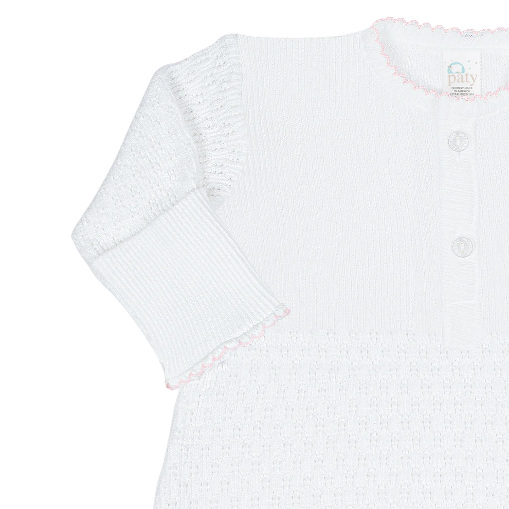 Infant Knit Placket Gown