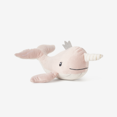 Meet your new favorite cuddle buddy - the Narwhal Plush! Made with soft and cuddly material, this plush is perfect for snuggling up with. It's a great addition to any girl's collection and makes for a thoughtful gift. Get ready for endless hugs with this adorable narwhal!