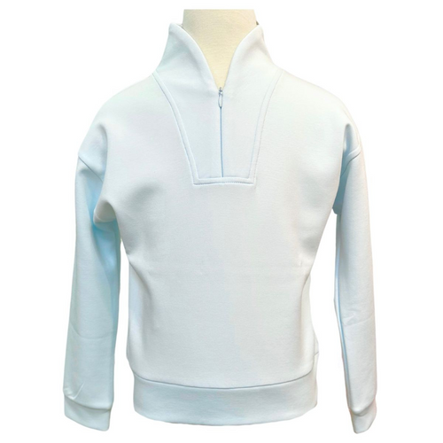 Experience ultimate comfort with the Lisa Pullover Frost Cozy from pleat. Crafted from buttery soft fabric, this half-zip pullover offers warmth and style she’ll adore. Perfectly paired with Lana Joggers, it creates an effortless lounge or on-the-go outfit that combines coziness with chic versatility.