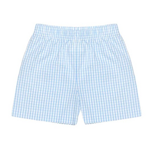 Leo Shorts in Blue & White Check