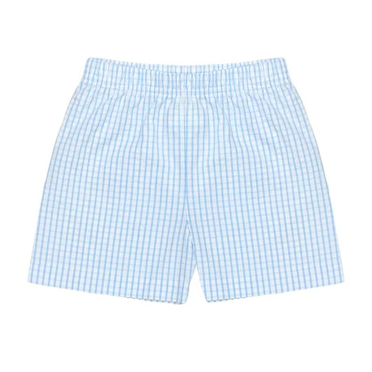 Leo Shorts in Blue & White Check