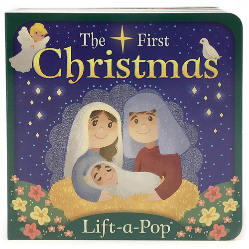 Share the story of the first Christmas with your little one! A classic story of The First Chrismas travels along with Mary and Joseph to the town of Bethlehem where baby Jesus is born. A simple story engages toddlers with lift-a-flap pages where they can learn and enjoy the traditional telling of Jesus's birth and the meaning of Christmas.