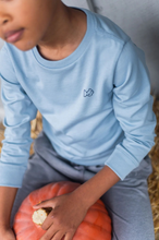 Load image into Gallery viewer, Celebrate the season in style with this soft Long Sleeve Cotton T-shirt - Pumpkin Harvest &nbsp;featuring an exclusive PRODOH pumpkin patch design. Crafted for comfort and durability, this fall favorite is perfect for cooler days at the pumpkin patch, backyard adventures, or family outings.
