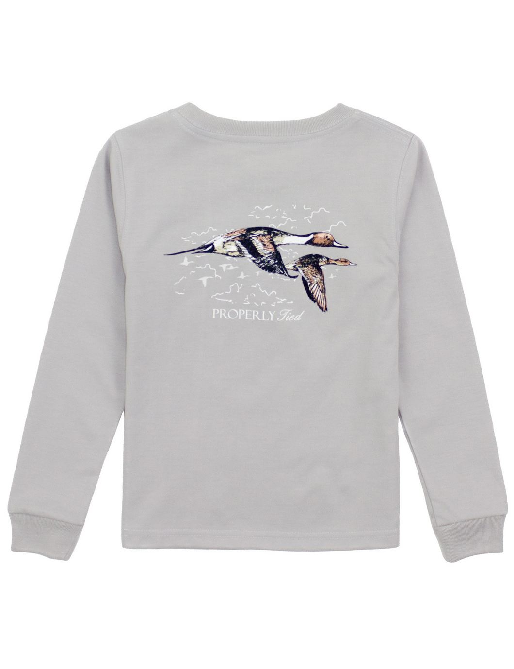 Made from 100% Pima cotton, the Boys Long Sleeve Pintails Signature Tee is perfect for everyday wear, combining soft comfort and durability. The long sleeve tee features hand-drawn graphics that stay vibrant wash after wash, plus a front pocket with our iconic duck logo that adds a touch of personality. 