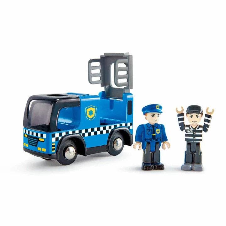 Bring excitement and action to playtime with the Police Car with Siren, ideal for kids ages 3 and up. This interactive set features flashing lights and a loud siren that activate when you press the button on the roof, signaling a thrilling chase. The mobile jail cell opens to capture the thief, encouraging imaginative role-play and storytelling. This engaging toy helps develop creativity while providing endless fun. Perfect for little heroes ready to keep the neighborhood safe!
