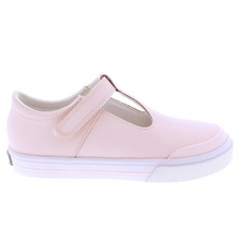 Load image into Gallery viewer, Leather t-bar Mary Jane featuring hook-and-loop closure. Sizes ranging from 3.0 infant - 1.0 youth.
Custom Fit System – Removable,&nbsp;dual&nbsp;insoles in Medium and Wide provided for customized fitting.
Roomy Toe Box – Allows tiny toes room to breathe and splay naturally during walking, enhancing balance and reducing rubbing, friction, and moisture.
Arch Support – Shoe last and insole designed to provide proper arch support for developing feet.
Firm Heel Counter – Provides stable lateral support for new 
