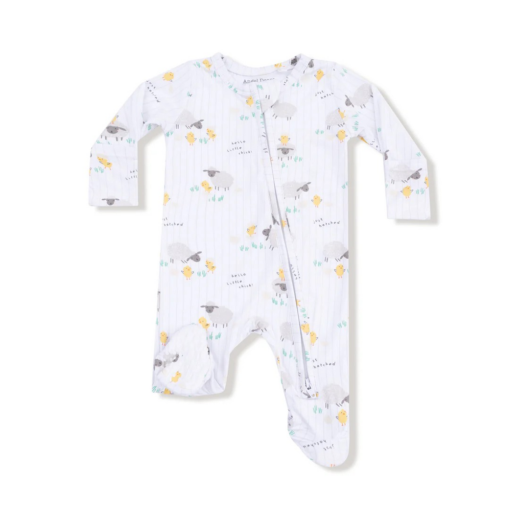 Just Hatched 2 Way Zipper Footie