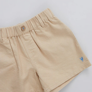 New for Boys! A fresh, more tailored look takes shape on our new to the collection Boys Jackson Short. Available in Navy or Khaki, this pull-on elastic waist short features belt loops at the waist, roomy side pockets sized perfectly for found treasures, and our signature bright blue thread detail on the fixed button at waist. Pair with our Boys Jack Shirt for a perfectly pulled-together look.