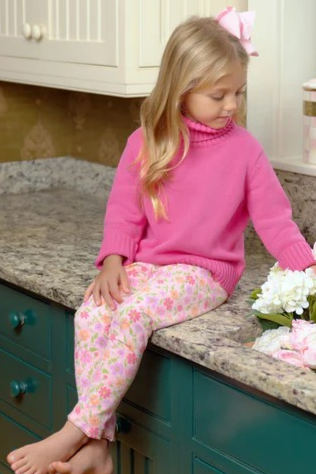 Our Mitzy Sue Slacks in Grand Cayman Gardens are the perfect basic piece your little girl needs in her wardrobe. She will wear them everywhere she goes, and they go with everything... so get a pair in every color!