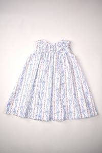 Bow Print Ruffle Dress