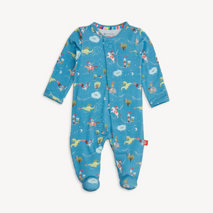 Good Knight Footie from Magnetic Me.&nbsp;

This modal Magnetic Footie, designed with magnetic closures, is a quick and quiet lifesaver for all-day and middle-of-the-night diaper changes—that's up to 12 times a day (!). Made from sustainable modal, it's a silky-soft and temperature-regulating sleeper to keep your little one comfy from head to toe.

TENCEL™ modal is bio-based, ethically sourced, biodegradable and more durable than bamboo.