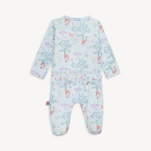 Love You Deerly Ruffle Footie from Magnetic Me. This modal Magnetic Footie with Ruffles, designed with magnetic closures, is a quick and quiet lifesaver for all-day and middle-of-the-night diaper changes—that's up to 12 times a day (!). Made from sustainable modal, it's a silky-soft and temperature-regulating sleeper to keep your little one comfy from head to toe.

TENCEL™ modal is bio-based, ethically sourced, biodegradable and more durable than bamboo.