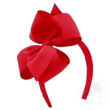 Load image into Gallery viewer, Small King Classic Grosgrain Girls Hair Bow Headband
